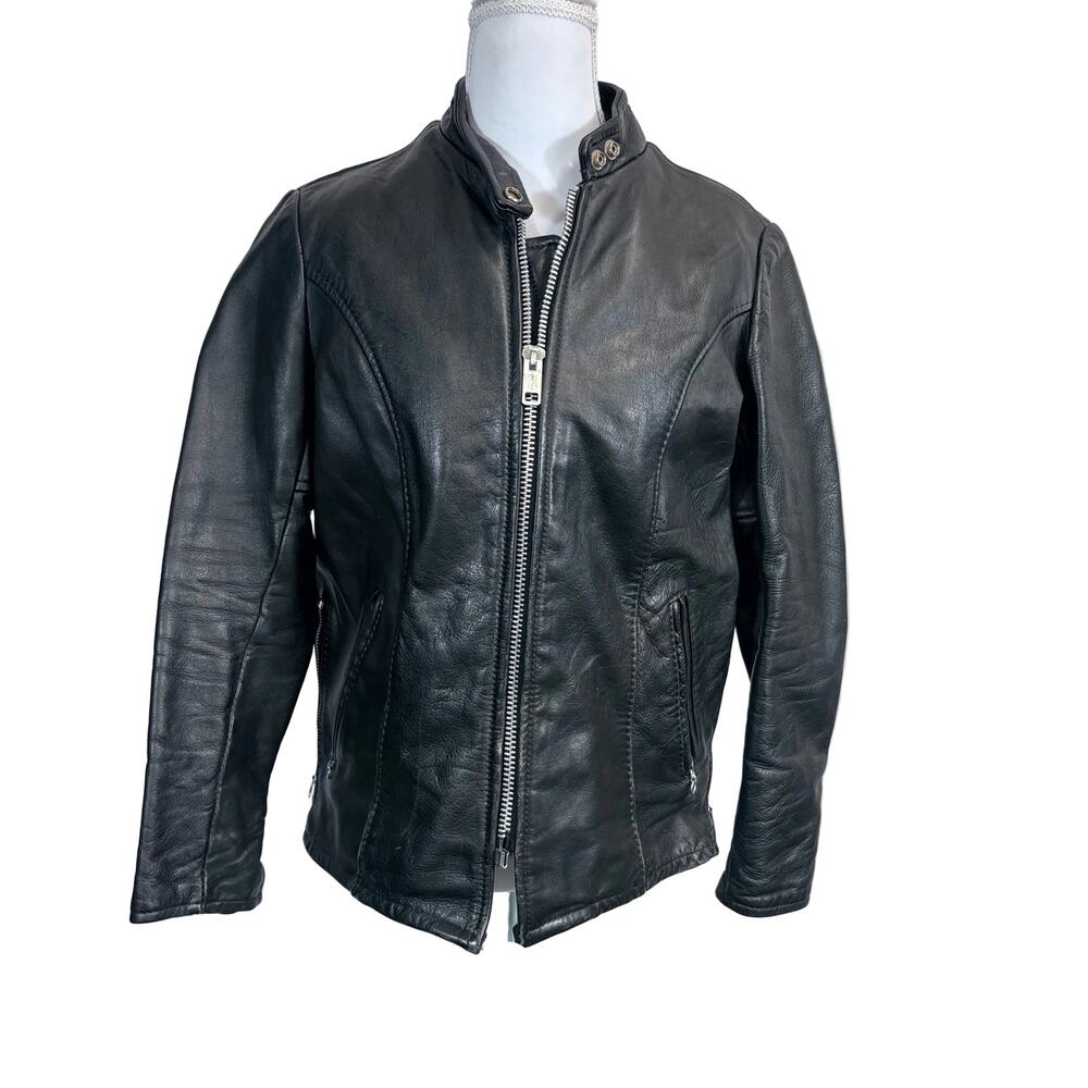 Lesco Leathers Women's leather jacket with zip in liner, size 9